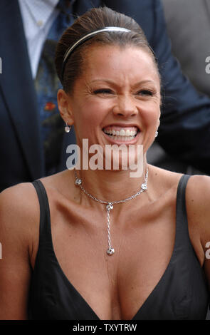 Actress Vanessa Williams attends a ceremony where she receives a star on the 'Hollywood Walk of Fame' in Los Angeles on March 19, 2007. (UPI Photo/ Phil McCarten) Stock Photo