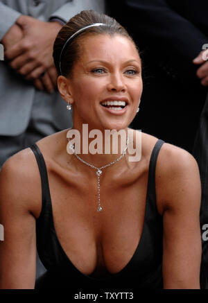 Actress Vanessa Williams attends a ceremony where she receives her star on the 'Hollywood Walk of Fame' in Los Angeles on March 19, 2007. (UPI Photo/ Phil McCarten) Stock Photo