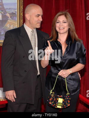 Actress Valerie Bertinelli and her boyfriend Tom Vitale attend the premiere of the Pixar animated motion picture 'Ratatouille,' at Grauman's Chinese Theatre in the Hollywood section of Los Angeles on June 22, 2007. (UPI Photo/Jim Ruymen) Stock Photo
