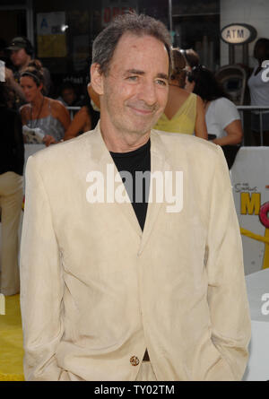 Harry Shearer, the voices including Mr. Burns, Ned Flanders, Principal Skinner, Rev. Lovejoy and President Arnold Schwarzenegger in the animated motion picture comedy 'The Simpsons Movie,' arrives at the premiere of the film in the Westwood section of Los Angeles on July 24, 2007. (UPI Photo/Jim Ruymen) Stock Photo
