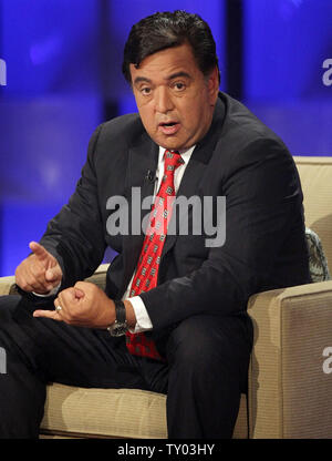 Democratic presidential hopeful New Mexico Governor Bill Richardson speaks at the Visible Vote '08 Presidential Forum sponsored by the Human Rights Campaign Foundation and broadcast on the Logo Network in Los Angeles on August 9, 2007. (UPI Photo/Frank Micelotta/LOGO) Stock Photo