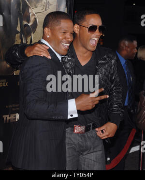 Jamie Foxx and Will Smith at THE KINGDOM Premiere at the Westwood