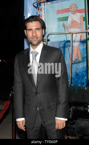 Actor Jason Schwartzman, a cast member in the motion picture dramatic comedy 'The Darjeeling Limited,' arrives for the premiere of the film at the Academy of Motion Picture Arts & Sciences in Beverly Hills, California on October 4, 2007.  (UPI Photo/Jim Ruymen) Stock Photo