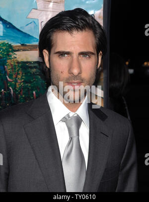 Actor Jason Schwartzman, a cast member in the motion picture dramatic comedy 'The Darjeeling Limited,' arrives for the premiere of the film at the Academy of Motion Picture Arts & Sciences in Beverly Hills, California on October 4, 2007.  (UPI Photo/Jim Ruymen) Stock Photo