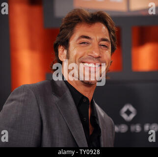 Actor Javier Bardem arrives at the 13th annual Critics' Choice Awards in Santa Monica, California on January 7, 2008.  (UPI Photo/Jim Ruymen) Stock Photo