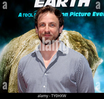 Seth Meyers, a cast member in the motion picture sci-fi fantasy 'Journey to the Center of the Earth', attends the premiere of the film in Los Angeles on June 29, 2008. (UPI Photo/Jim Ruymen) Stock Photo