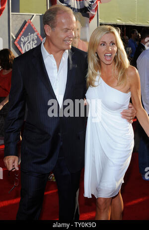 Kelsey Grammer, who stars in the motion picture comedy 'Swing Vote', attends the premiere of the film with his wife Camille at El Capitan Theatre in the Hollywood section of Los Angeles on July 24, 2008. (UPI Photo/Jim Ruymen) Stock Photo