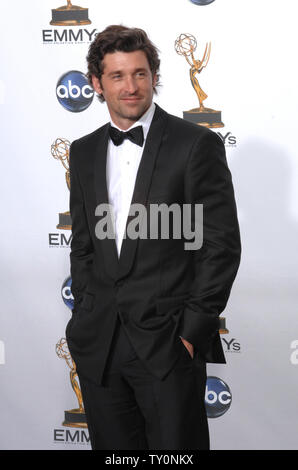 Patrick Dempsey appears backstage at the 60th Primetime Emmy Awards at the Nokia Center in Los Angeles on September 21, 2008.    (UPI Photo/Scott Harms) Stock Photo