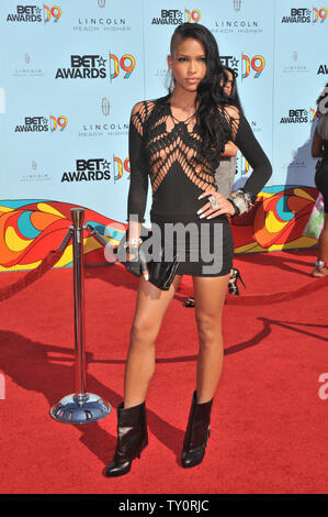 LOS ANGELES, CA. June 28, 2009: Cassie at the 2009 BET Awards (Black Entertainment Television) at the Shrine Auditorium. © 2009 Paul Smith / Featureflash Stock Photo