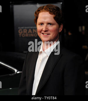 Actor Christopher Carley, a cast member in director Clint Eastwood's new motion picture thriller 'Gran Torino' attends the film's world premiere on the Warner Bros. studio lot in Burbank, California on December 9, 2008.(UPI Photo/Jim Ruymen) Stock Photo