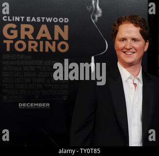 Actor Christopher Carley, a cast member in director Clint Eastwood's new motion picture thriller 'Gran Torino' attends the film's world premiere on the Warner Bros. studio lot in Burbank, California on December 9, 2008.(UPI Photo/Jim Ruymen) Stock Photo