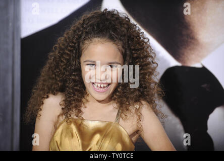 Cast member Madison Pettis attends the premiere of the film 'Seven Pounds'  in Los Angeles on December 16, 2008. (UPI Photo/ Phil McCarten) Stock Photo