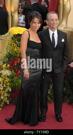 Actor Joel Grey and his daughter actress Jennifer Grey arrive at the 81st Academy Awards in Hollywood on February 22, 2009.   (UPI Photo/ Roger L. Wollenberg) Stock Photo