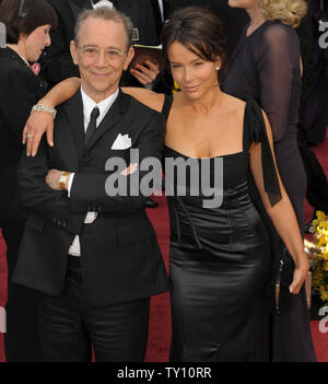 Actor Joel Grey and his daughter actress Jennifer Grey arrive at the 81st Academy Awards in Hollywood on February 22, 2009.   (UPI Photo/ Roger L. Wollenberg) Stock Photo