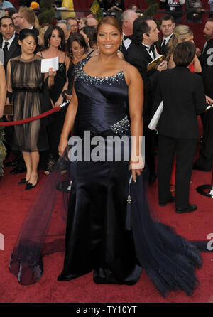 Queen Latifah arrives at the Oscars on Sunday, March 2, 2025, at the ...