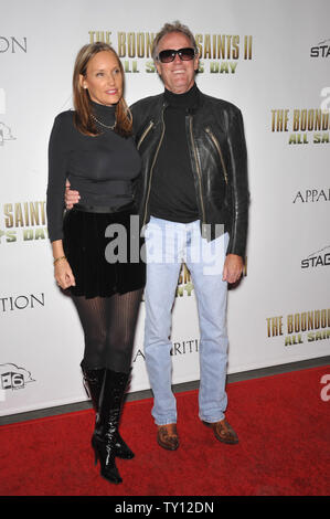 LOS ANGELES, CA. October 28, 2009: Peter Fonda & date at the Los Angeles premiere of his new movie 'The Boondock Saints II: All Saints Day' at the Arclight Theatre, Hollywood. © 2009 Paul Smith / Featureflash Stock Photo