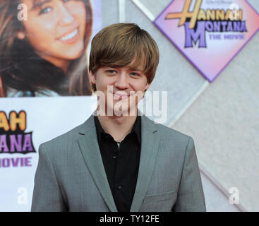 Jason Earles, a cast member in the motion picture musical comedy 'Hannah Montana the Movie', attends the premiere of the film at the El Capitan Theatre in the Hollywood section of Los Angeles on  April 2, 2009. (UPI Photo/Jim Ruymen) Stock Photo