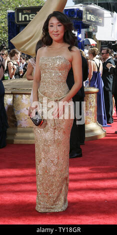 Sandra Oh 61st Primetime Emmy Awards held at the Nokia Theatre Los ...