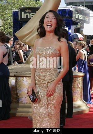 Sandra Oh 61st Primetime Emmy Awards held at the Nokia Theatre Los ...