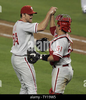 Philadelphia Phillies relief pitcher Brad Hand (52) in action during a ...