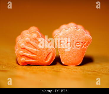 Extasy mdma macro background fine art in high quality prints Stock Photo