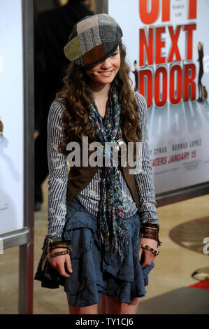 Actress Madeline Carroll, a cast member in the motion picture comedy 'The Spy Next Door', attends the premiere of the film at The Grove in Los Angeles on January 9, 2010.   UPI/Jim Ruymen Stock Photo