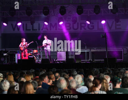 June 22, 2019 - MANDOLIN ORANGE duo of ANDREW MARLIN and EMILY FRANTZ   comes to Williamsburg Live presented by the Virginia Arts Festival in Williamsburg, Virginia on 22 JUNE 2019. Â© Jeff Moore 2019 (Credit Image: © Jeff Moore/ZUMA Wire) Stock Photo