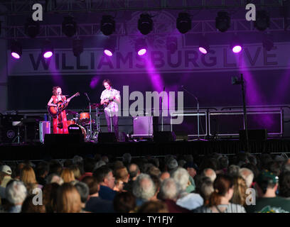 June 22, 2019 - MANDOLIN ORANGE duo of ANDREW MARLIN and EMILY FRANTZ   comes to Williamsburg Live presented by the Virginia Arts Festival in Williamsburg, Virginia on 22 JUNE 2019. Â© Jeff Moore 2019 (Credit Image: © Jeff Moore/ZUMA Wire) Stock Photo