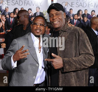 Martin Lawrence (L) and Danny Glover,  cast members in the motion picture comedy 'Death at a Funeral', attend the premiere of the film at the Arclight Cinerama Dome in Los Angeles on April 12, 2010.     UPI/Jim Ruymen Stock Photo