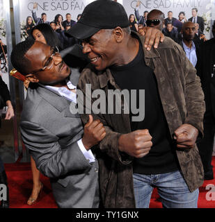 Martin Lawrence (L) and Danny Glover, cast members in the motion picture comedy 'Death at a Funeral', attend the premiere of the film at the Arclight Cinerama Dome in Los Angeles on April 12, 2010.     UPI/Jim Ruymen Stock Photo