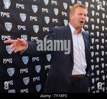 Arizona head football coach Mike Stoops attends FOX Sports/PAC-10 Conference Hollywood premiere night at 20th Century FOX Studios in Los Angeles on July 29, 2010.    UPI/Jim Ruymen Stock Photo