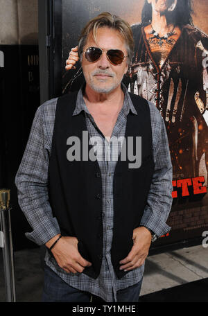 Cast member Don Johnson attends the premiere of the motion picture crime thriller 'Machete', at the Orpheum Theatre in the downtown section of Los Angeles on August 25, 2010.  UPI/Jim Ruymen Stock Photo