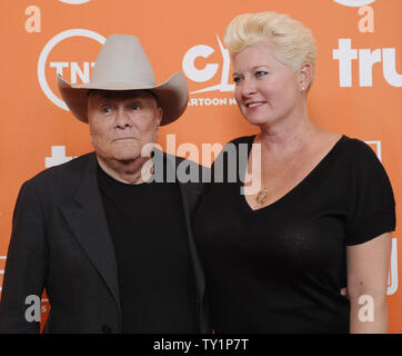 Actor Tony Curtis, best known as a musician who dressed as a woman in the comedy 'Some Like It Hot,' died September 29, 2010 in his Nevada home at age 85, a family spokesman said. Curtis is pictured with his wife Jill Vanden Berg  at the Turner Broadcasting Television Critics Association party in Beverly Hills, California on July 11, 2008.  UPI/Jim Ruymen Stock Photo