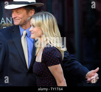 Actress Reese Witherspoon arrives for her unveiling ceremony to be