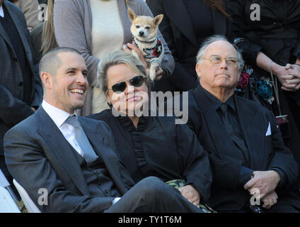 Actress Reese Witherspoon's boyfriend, Creative Artist Agency (CAA) agent Jim Toth (L) sits with her parents John and Betty Witherspoon, as they wait for ceremonies to begin unveiling Witherspoon's star on the Hollywood Walk of Fame in Hollywood December 1, 2010.UPI/Jim Ruymen Stock Photo