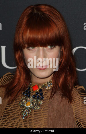 Singer Florence Welch arrives at the Gucci/RocNation Pre-Grammy Brunch held at the Soho House in West Hollywood on February 12, 2011.    UPI/Jonathan Alcorn Stock Photo