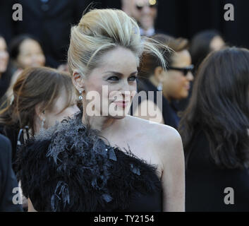 Sharon Stone arrives on the red carpet for the 83rd annual Academy Awards at the Kodak Theater in Hollywood on February 27, 2011.  UPI/Phil McCarten Stock Photo