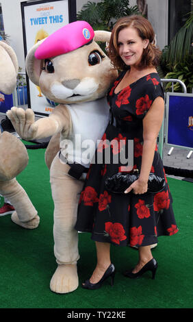 Actress Elizabeth Perkins, the voice of Mrs. O'Hara in the animated motion picture comedy 'Hop', arrives at the premiere of film at Universal Studios in Universal City, California on March 27, 2011.   UPI/Jim Ruymen Stock Photo