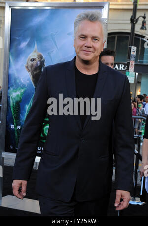 Tim Robbins, a cast member in the motion picture sci-fi thriller 'Green Lantern', attends the  premiere of the film at Grauman's Chinese Theatre in the Hollywood section of Los Angeles on June 15, 2011.  UPI/Jim Ruymen Stock Photo