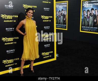 Dilshad Vadsaria, a cast member in the motion picture crime comedy '30 Minutes or Less', attends the premiere of the film at Grauman's Chinese Theatre in the Hollywood section of Los Angeles on August 8, 2011.  UPI/Jim Ruymen Stock Photo