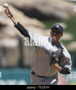 Trenton, New Jersey, USA. 18th June, 2019. The New York Yankees' number  four prospect, 20-year-old pitcher DEIVI GARCIA of the Trenton Thunder, was  promoted to the Scranton/Wilkes-Barre RailRiders today after he was