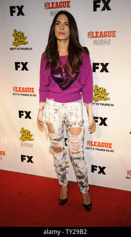 Cast member Nadine Velazquez attends the Premiere Screening of FX’s 'It’s Always Sunny in Philadelphia' season seven and 'The League' season three at the Cinerama Dome in the Hollywood section of Los Angeles on September 13, 2011.      UPI/Phil McCarten Stock Photo