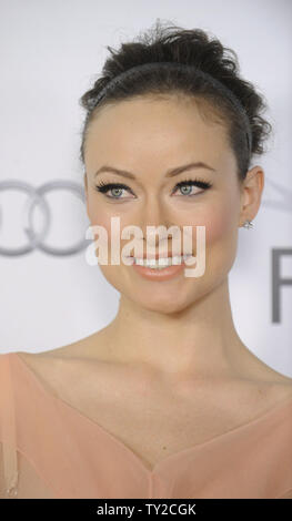 Cast member Olivia Wilde attends a screening of 'Butter' during AFI Fest 2011 held at Grauman's Chinese Theatre in the Hollywood section of Los Angeles on November 6, 2011.      UPI/Phil McCarten Stock Photo