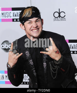 Singer James Durbin arrives at the 39th American Music Awards at Nokia Theatre in Los Angeles on November 20, 2011.  UPI/Jim Ruymen Stock Photo