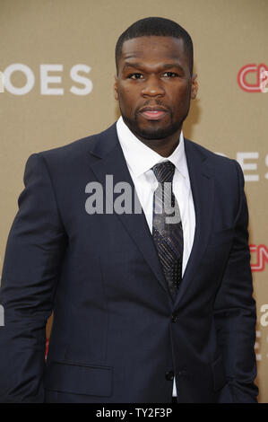 Curtis '50 Cent' Jackson attends 'CNN Heroes: An All-Star Tribute' held at the Shrine Auditorium in Los Angeles on December 11, 2011.      UPI/ Phil McCarten Stock Photo