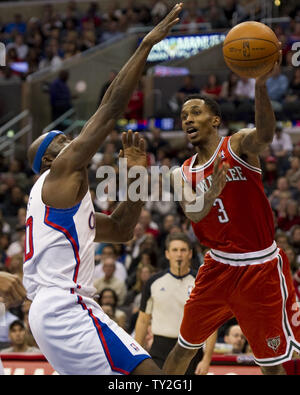 Milwaukee Bucks Brandon Jennings has the ball stripped from his hands ...