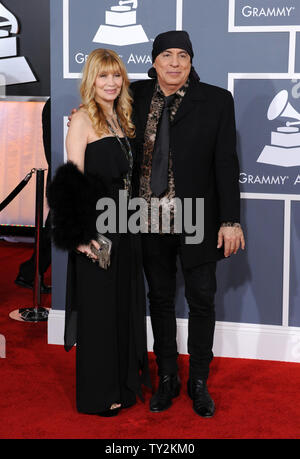 Musician Steven Van Zandt and his wife Maureen Van Zandt arrive at the 54th annual Grammy Awards at Staples Center in Los Angeles on February 12, 2012. UPI/Jim Ruymen Stock Photo