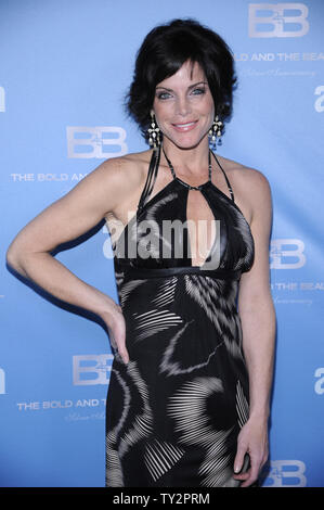 Cast member Lesli Kay attends 'The Bold and the Beautiful' 25th Silver Anniversary Party in Los Angeles on March 10, 2012.      UPI/Phil McCarten Stock Photo