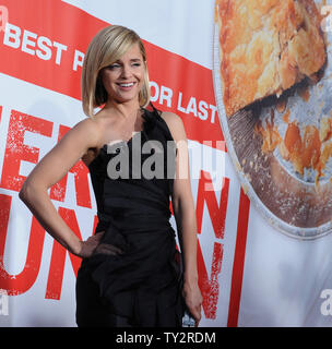 Actress Mena Suvari, a cast member in the motion picture romantic comedy 'American Reunion', attends the premiere of the film at Grauman's Chinese Theatre in the Hollywood section of Los Angeles on March 19, 2012.  UPI/Jim Ruymen Stock Photo