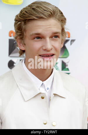 Cody Simpson arrives for Nickelodeon's Kids' Choice Awards at USC's Galen Center in Los Angeles on March 31, 2012.  UPI/Jonathan Alcorn Stock Photo